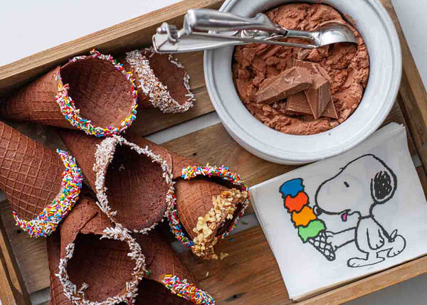 Chocolate Waffle Cones