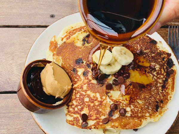 Banana Chocolate Pancakes