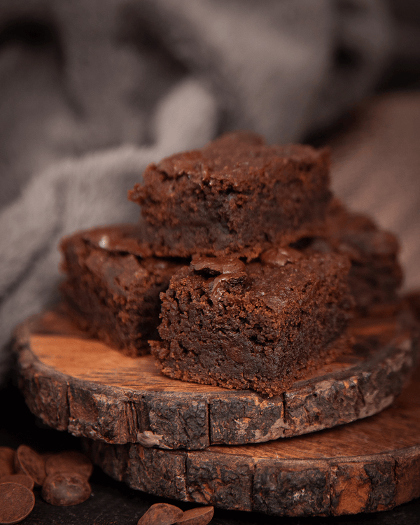 Gluten-Free High Protein Vegan Brownies