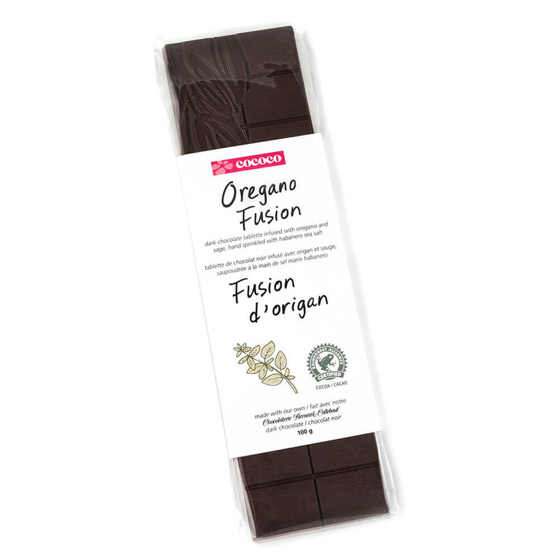 One Dark Chocolate Oregano Fusion bar