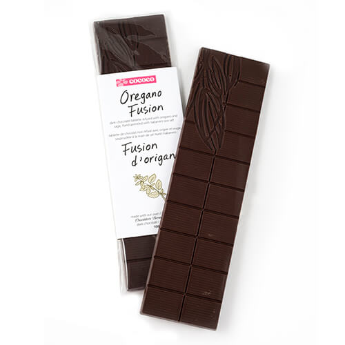 Two Dark Chocolate Oregano Fusion bars