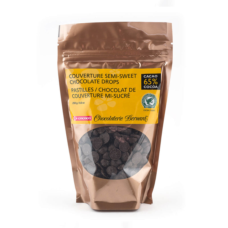 250g gusseted bag of semi-sweet chocolate chips