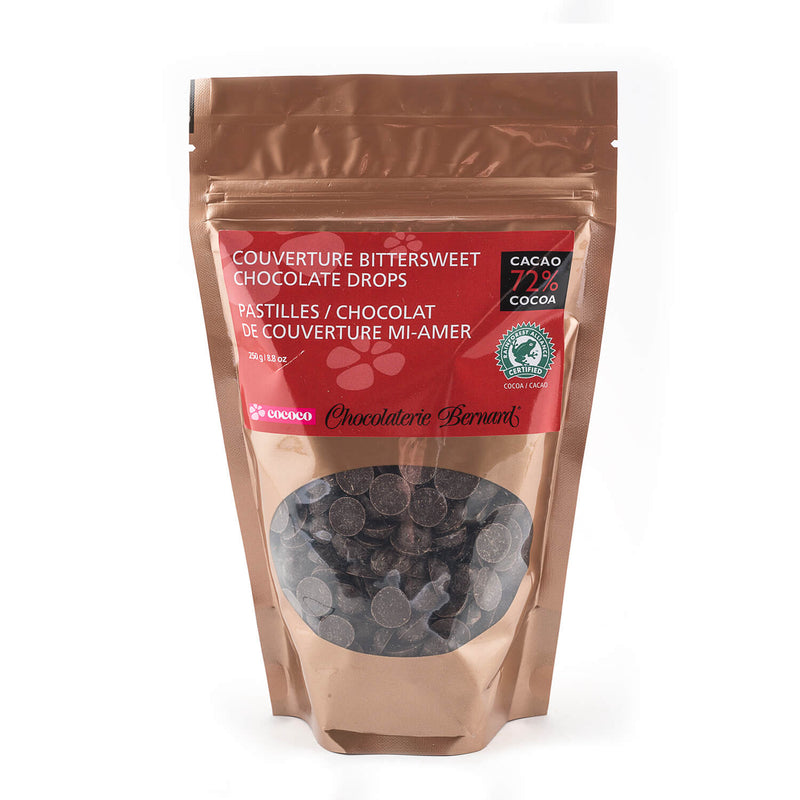 250g gusseted bag of chocolate chips