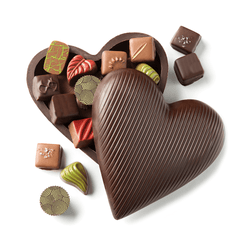 Dark Chocolate Filled Valentine's Heart