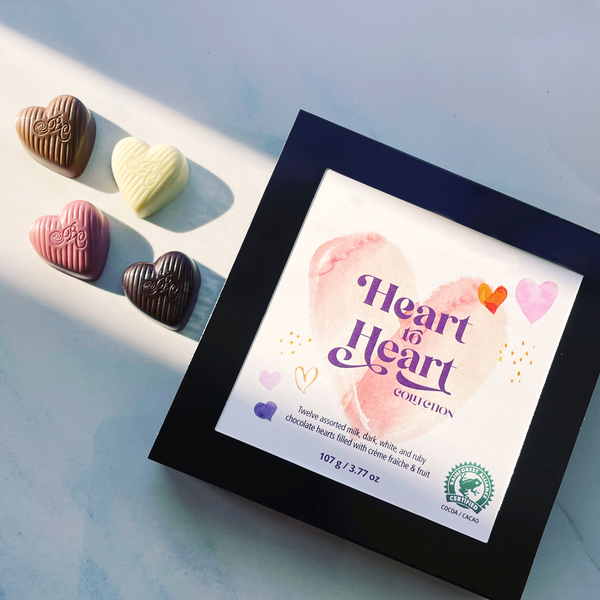 Heart To Heart Crème Fraîche Hearts Collection, 12 pc