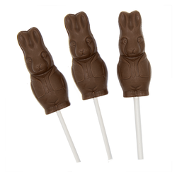 Bunny Lollipops, Dark Chocolate, 6 pc